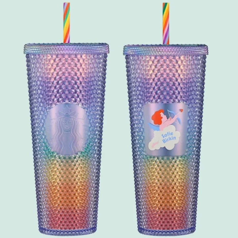 Starbucks X Sofie birkin Rainbow Studded Tumbler - 24oz‎